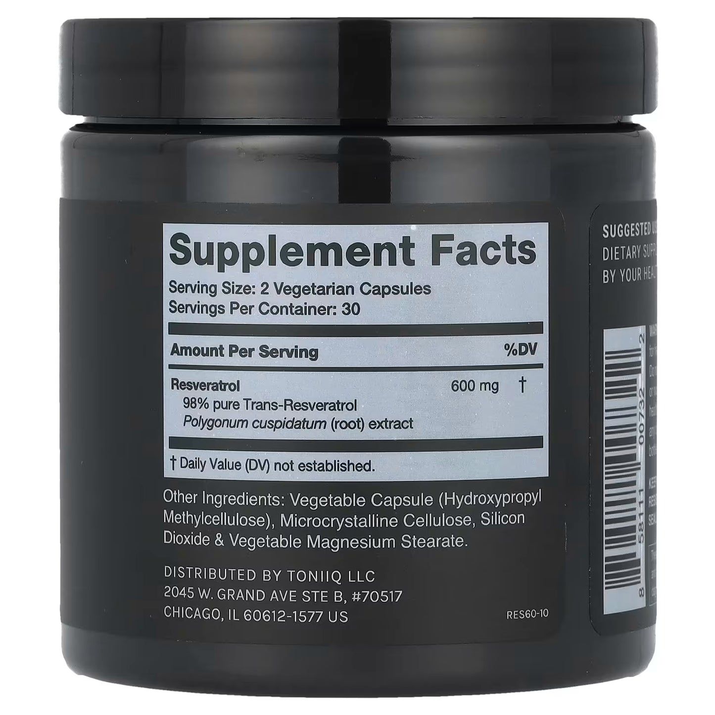 Resveratrol Ultra High Purity de Toniiq