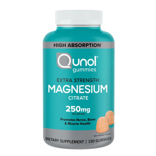 Qunol Magnesium Citrate Gummies Extra Strength 250 mg – 150 Gomitas