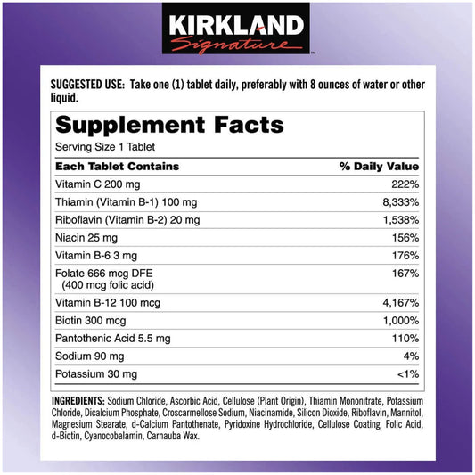 Kirkland Signature Super B-Complex with Electrolytes