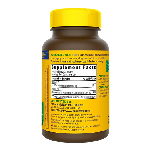 Nature Made Magnesium Glycinate 200 mg