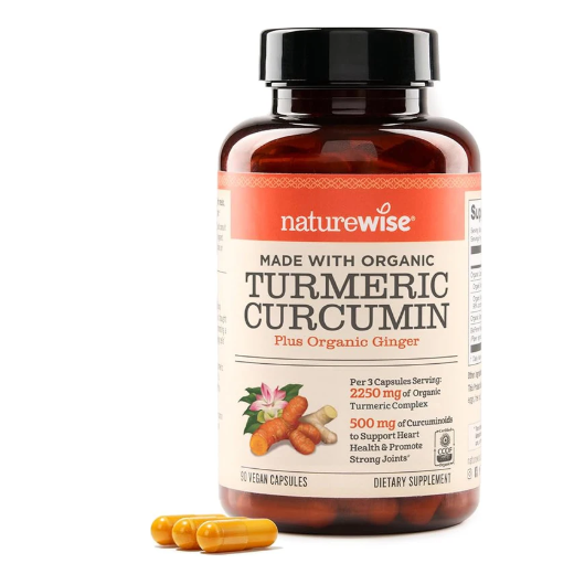 NatureWise Turmeric Curcumin Plus Organic Ginger