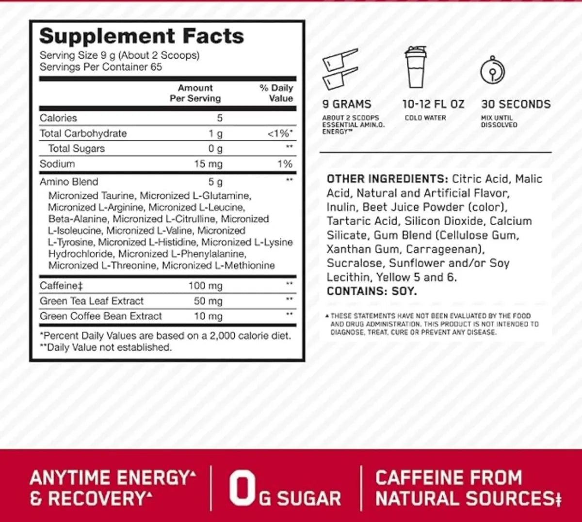 Optimum Nutrition Essential Amino Energy