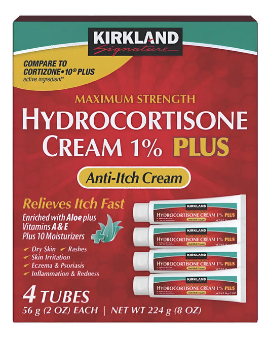 Kirkland Hydrocortisone Cream 1 % Plus Crema Anti-Picazón 56 g