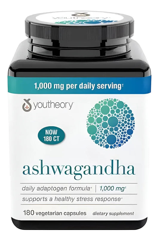 Ashwagandha Youtheory 1000 mg (180 Cápsulas)