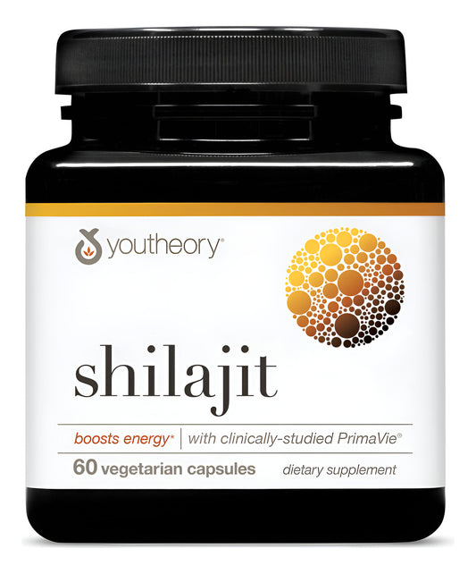 Youtheory Shilajit PrimaVie® – Energía Natural (60 Cápsulas)