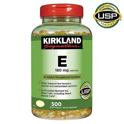 Kirkland Signature Vitamina E 180 mg (400 IU)