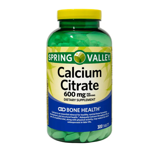 Calcium Citrate 600 mg Spring Valley