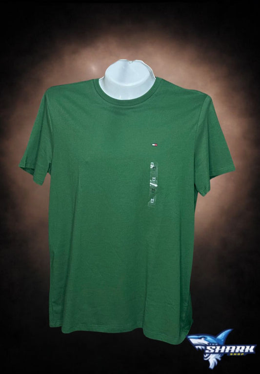 Camiseta Tommy Hilfiger Verde – Logo Bordado