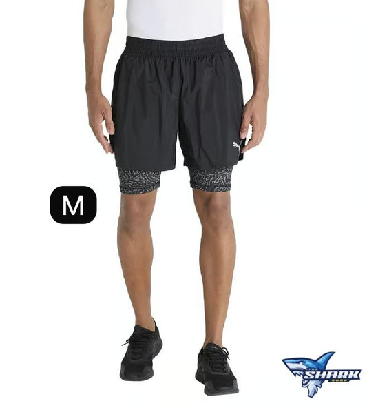 Puma Training 2-in-1 Shorts para Hombre – Negro