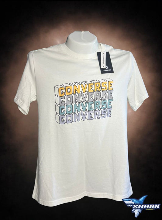 Camiseta Converse Blanca – Logo Multicolor