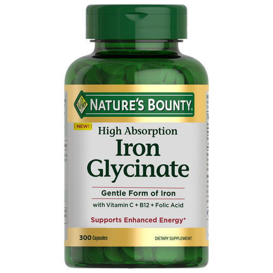 Nature’s Bounty Iron Glycinate – High Absorption
