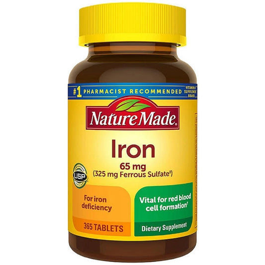 Nature Made Iron 65 mg (325 mg Ferrous Sulfate)
