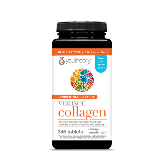 Youtheory Verisol Collagen Colágeno con Biotina y Antioxidantes 345 tabletas