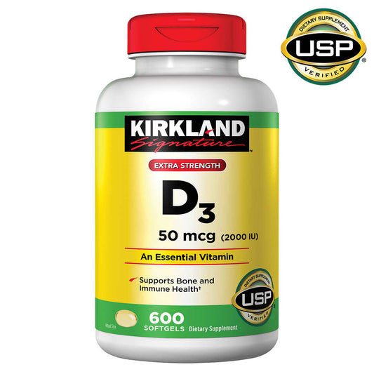 Kirkland Signature Vitamina D3 50 mcg (2000 IU)
